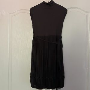 stylish cocoon designer gray plisse dress by French brand Cop.Copine